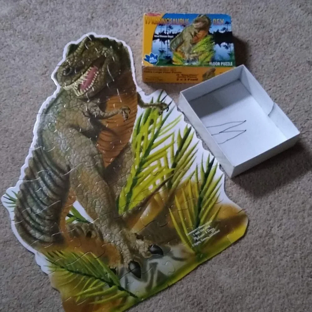 Melissa & Doug Tyrannosaurus Rex Dinosaurs Floor Puzzle 48 Jumbo pieces, 2' x 3'